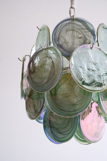 Lunaria Disc Murano Glass Chandelier