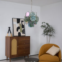 Lunaria Disc Murano Glass Chandelier