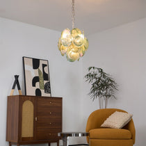 Lunaria Disc Murano Glass Chandelier