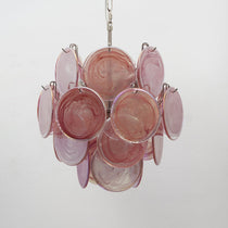 Lunaria Disc Murano Glass Chandelier