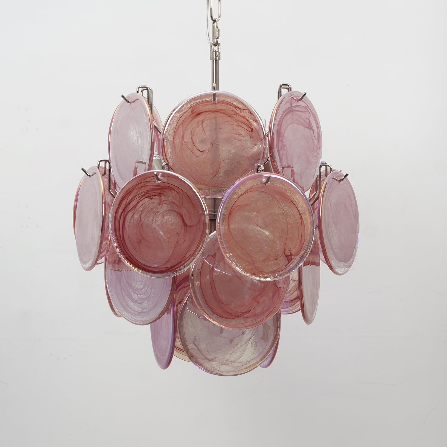 Lunaria Disc Murano Glass Chandelier