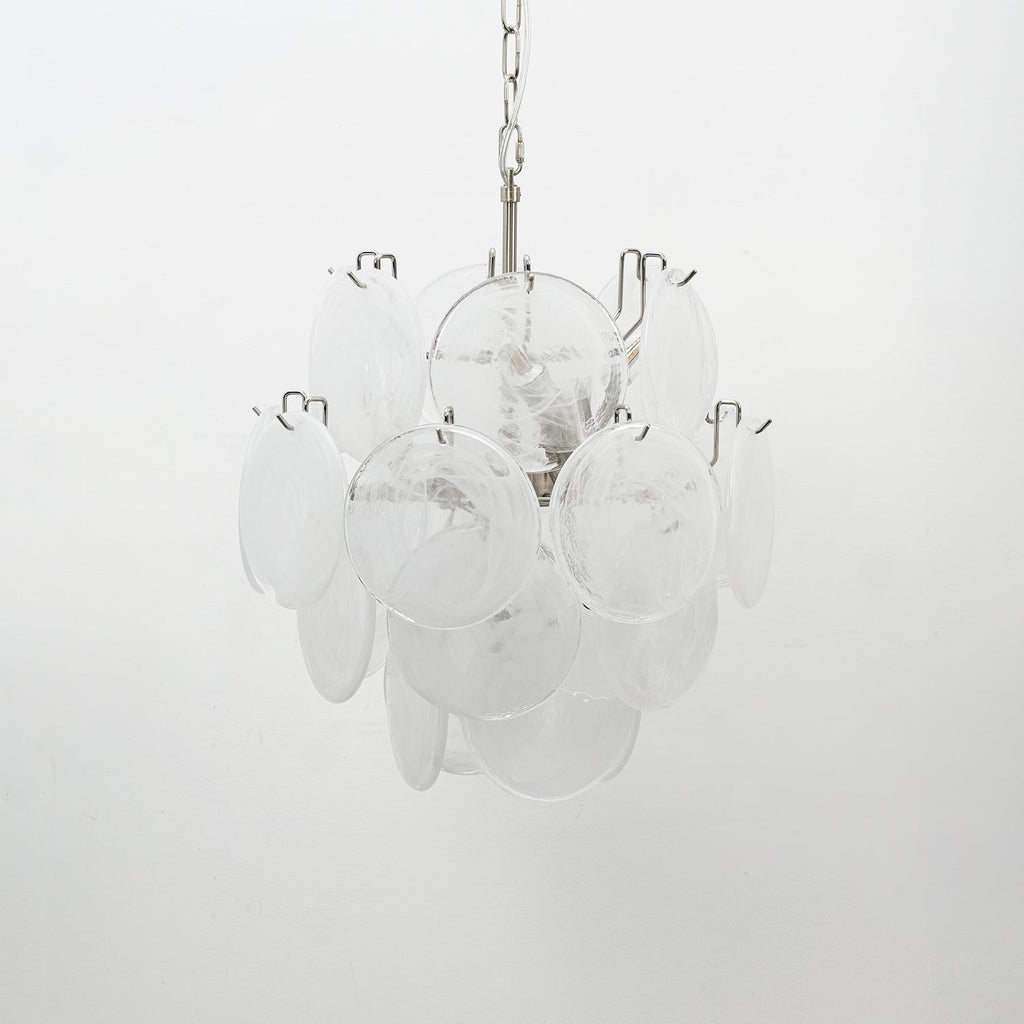Lunaria Disc Murano Glass Chandelier