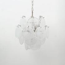 Lunaria Disc Murano Glass Chandelier