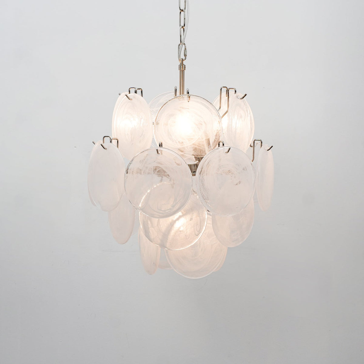 Lunaria Disc Murano Glass Chandelier
