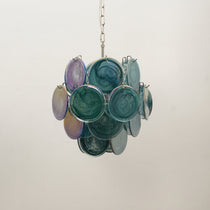 Lunaria Disc Murano Glass Chandelier