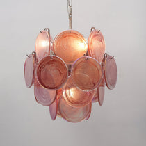 Lunaria Disc Murano Glass Chandelier
