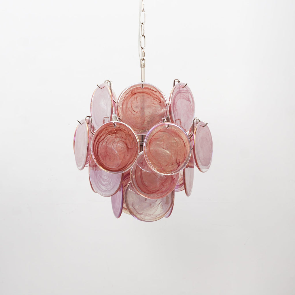 Lunaria Disc Murano Glass Chandelier