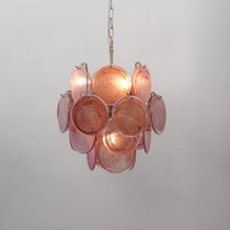 Lunaria Disc Murano Glass Chandelier