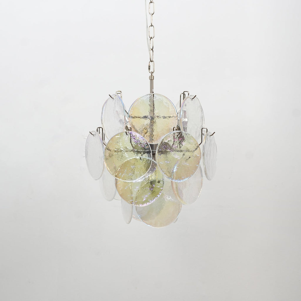 Lunaria Disc Murano Glass Chandelier