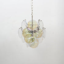 Lunaria Disc Murano Glass Chandelier