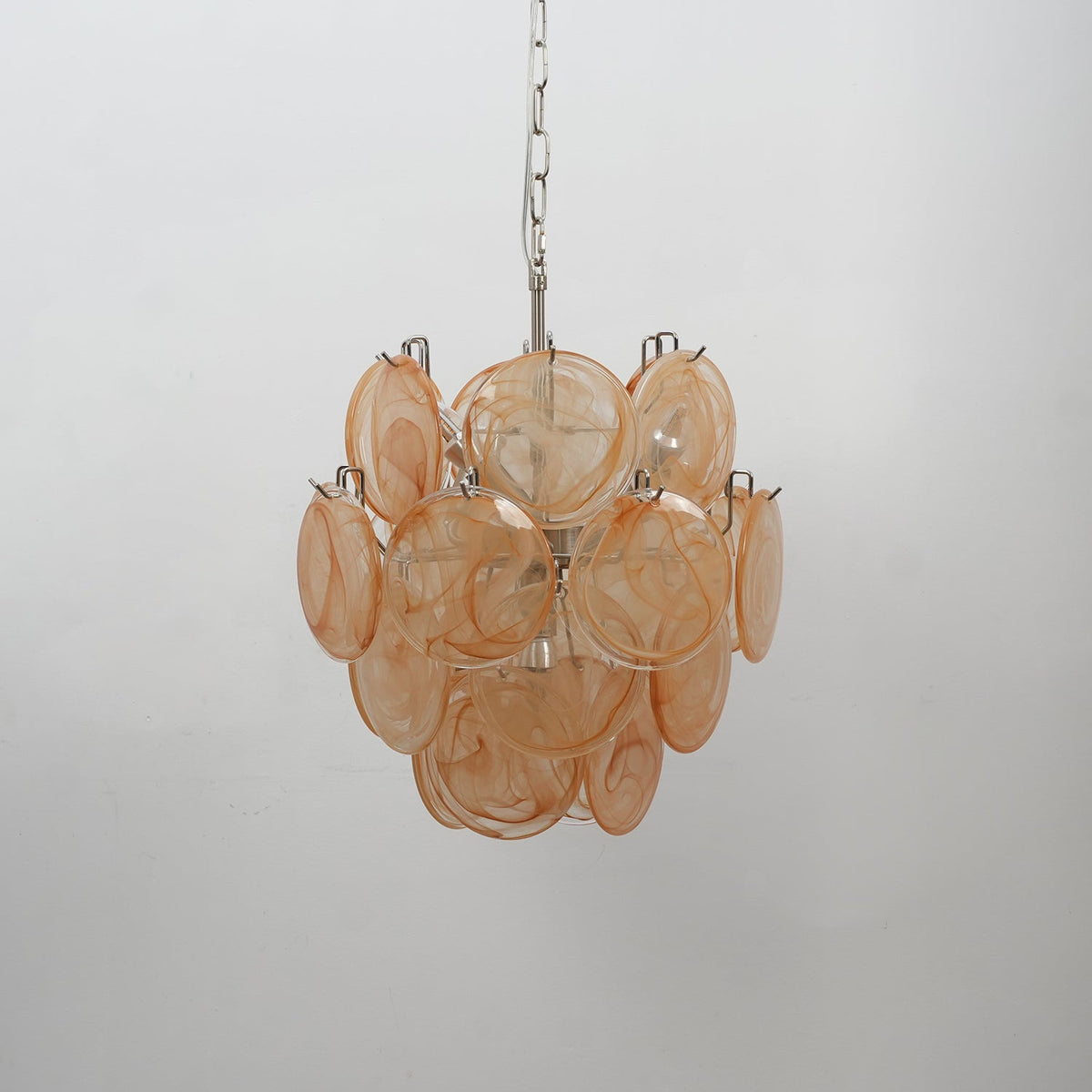 Lunaria Disc Murano Glass Chandelier