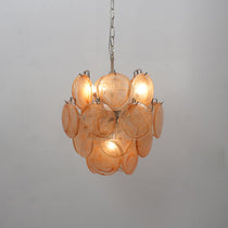 Lunaria Disc Murano Glass Chandelier