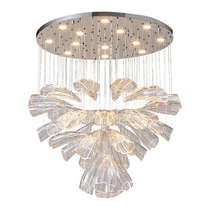 Glass Lotus Chandelier