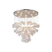 Glass Lotus Chandelier