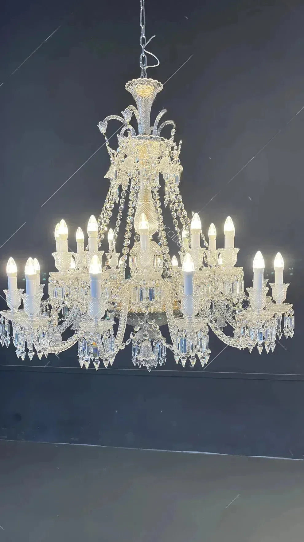 Auralite Classic Luxury Solstice Crystal Chandelier
