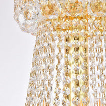 Luxury French Empire Chandelier for Villa Hall Ceiling Three-layers Crystal Light for Hotel Lobby