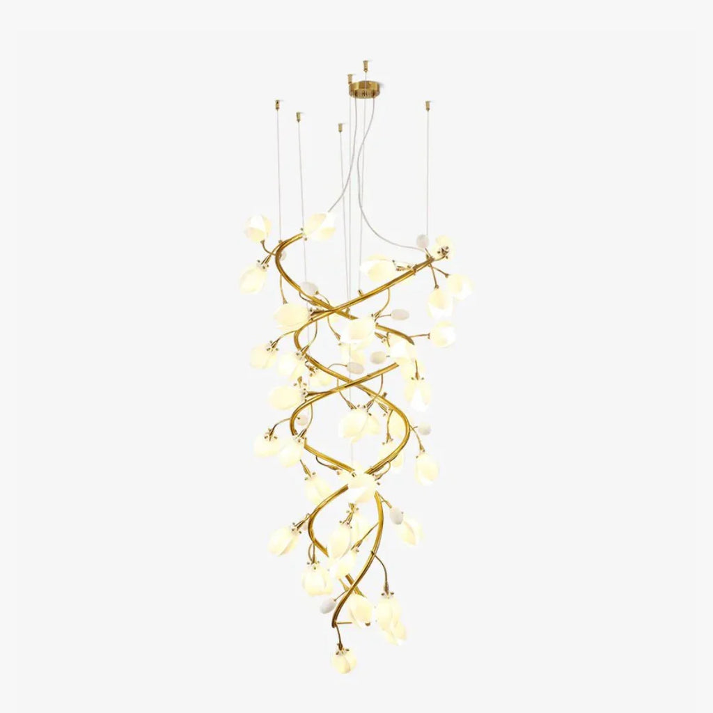 Lysandra Flower staircase chandelier