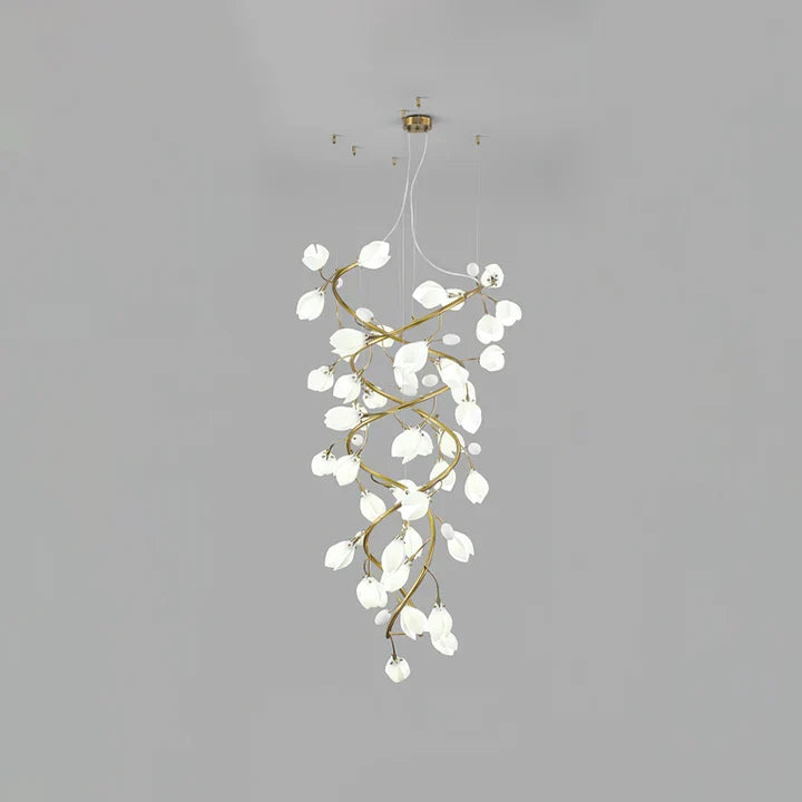 Lysandra Flower staircase chandelier