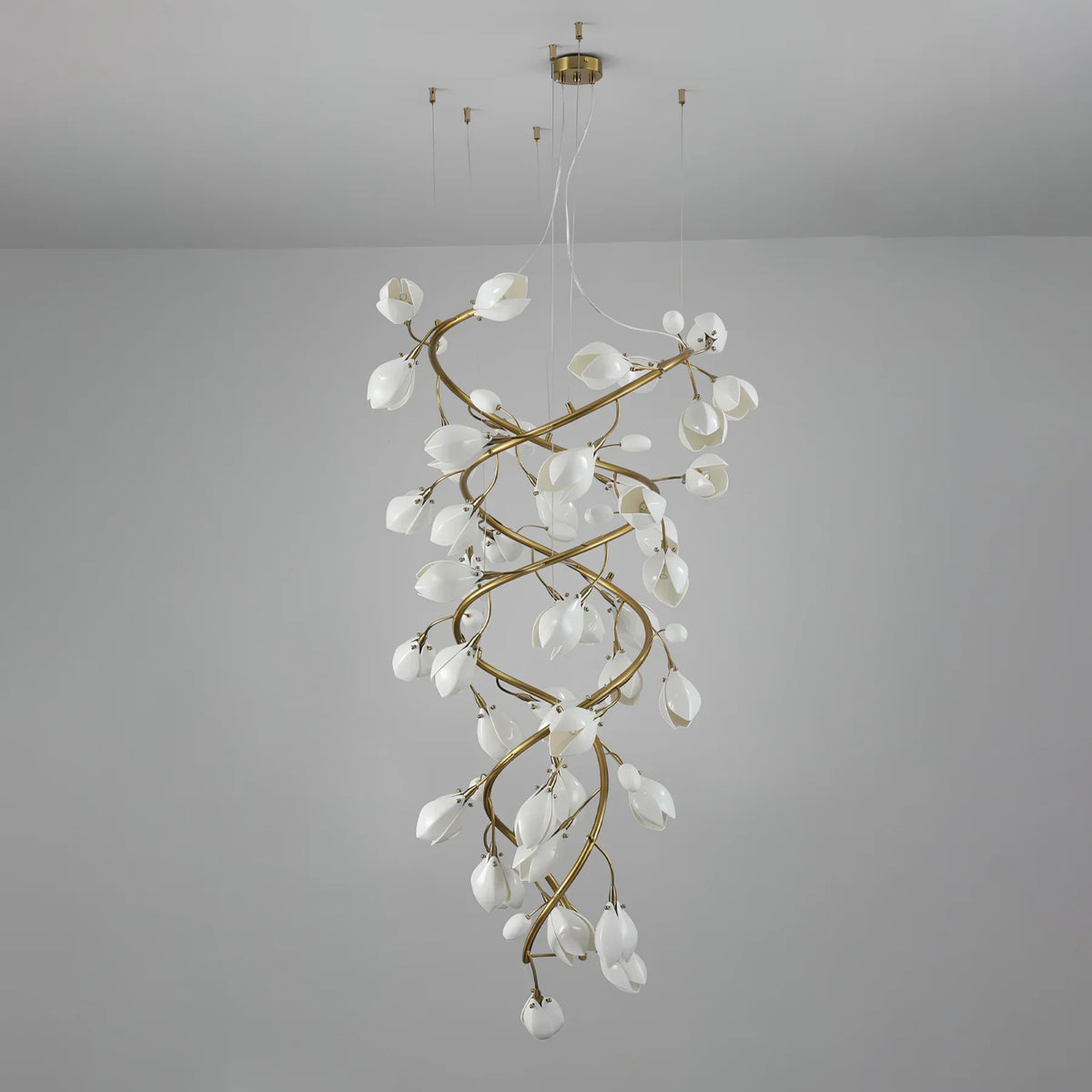 Lysandra Flower staircase chandelier