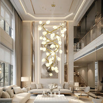 Lysandra Flower staircase chandelier