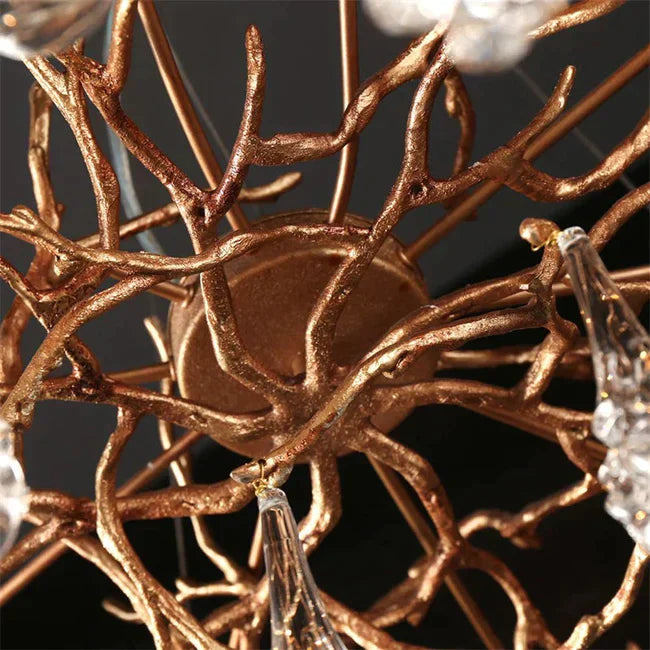 Modern Branch Chandelier Drop Flower D 31.5"