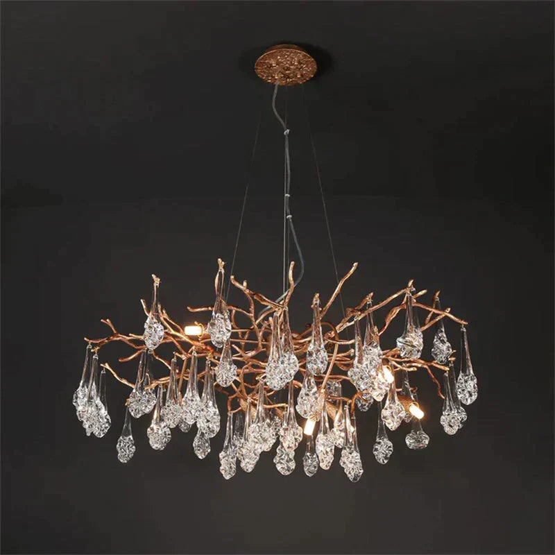 Modern Branch Chandelier Drop Flower D 39.3"