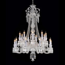 Auralite Classic Luxury Long Zenith Crystal Chandelier