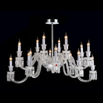 Auralite Classic Luxury Ellipse Crystal Chandelier