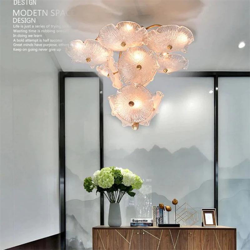 Modern Luxury Branch Chandelier For Staircase