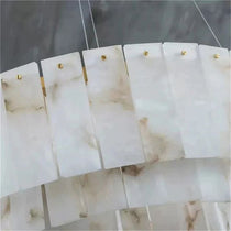 Alabaster Modern Round Chandelier 22" 30" 32" 36" 39" 47" 53"D