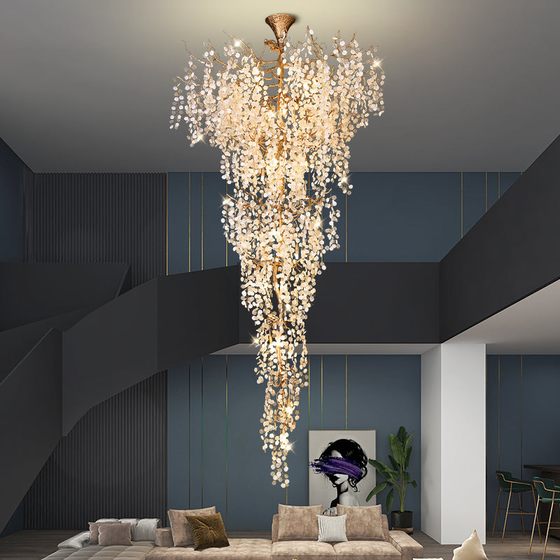 Marais Blossom Petal Detail Grand Staircase Chandelier