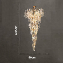 Marais Blossom Petal Detail Grand Staircase Chandelier