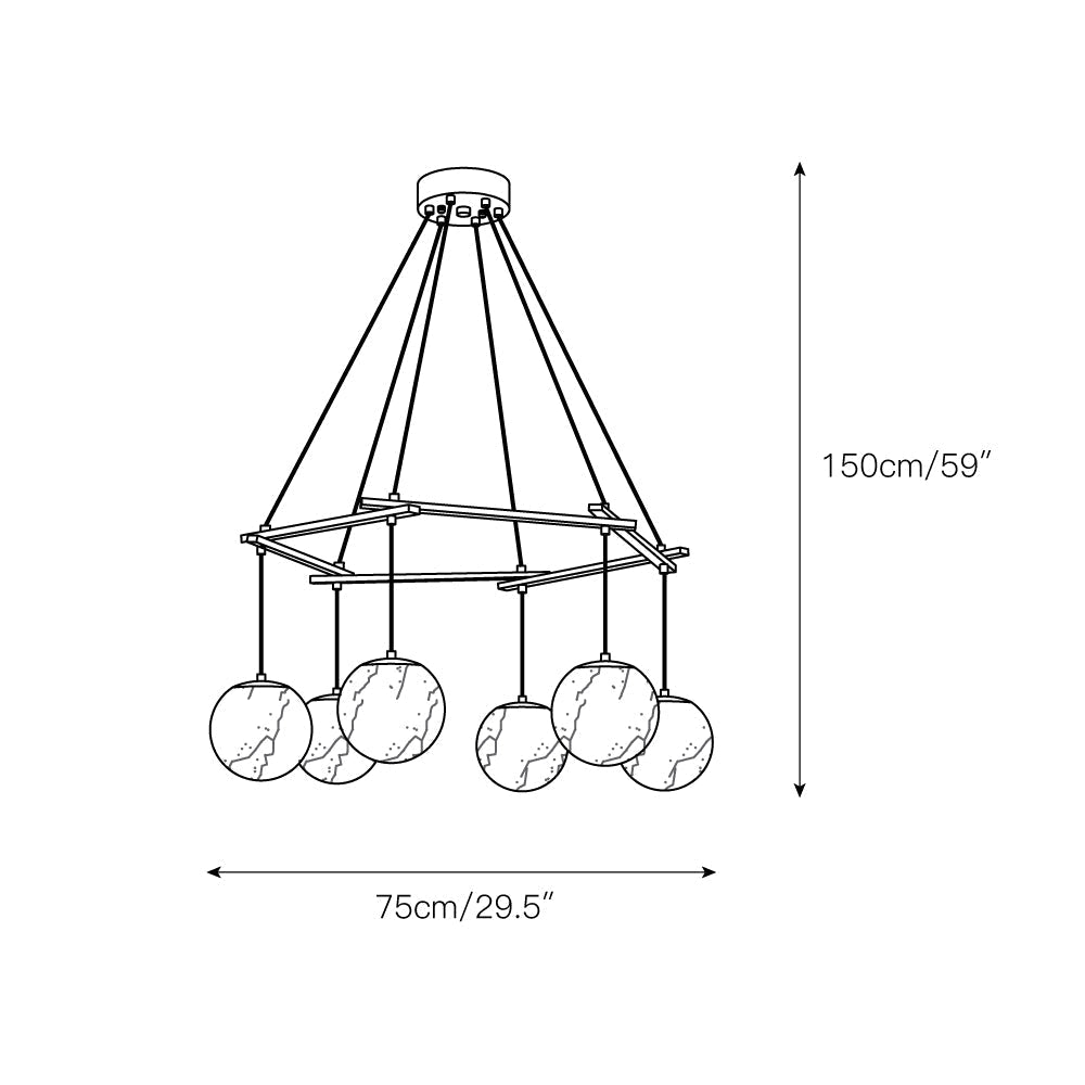 Miira Alabaster Chandelier