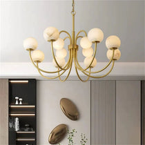 Alabaster Vintage Chandelier