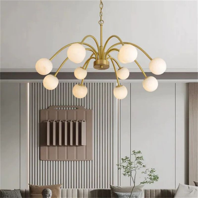 Alabaster Vintage Chandelier