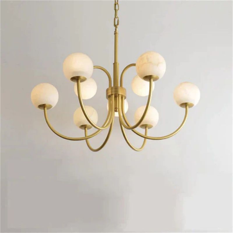 Alabaster Vintage Chandelier Secondary image