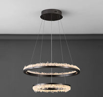 Cervine Quartz Stone Minimalistic Crystal Quartz Chandelier