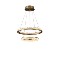 Cervine Quartz Stone Minimalistic Crystal Quartz Chandelier