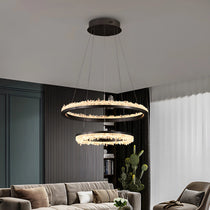 Cervine Quartz Stone Minimalistic Crystal Quartz Chandelier