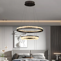 Cervine Quartz Stone Minimalistic Crystal Quartz Chandelier