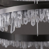 Cervine Quartz Stone Minimalistic Crystal Quartz Chandelier