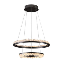 Cervine Quartz Stone Minimalistic Crystal Quartz Chandelier