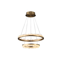 Cervine Quartz Stone Minimalistic Crystal Quartz Chandelier