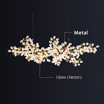 Modern Artistic Linear Elegant Grape Extra Large Chandelier