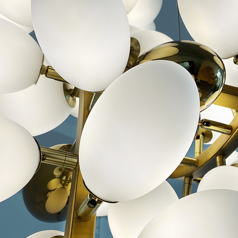 Modern Artistic Linear Elegant Grape Extra Large Chandelier