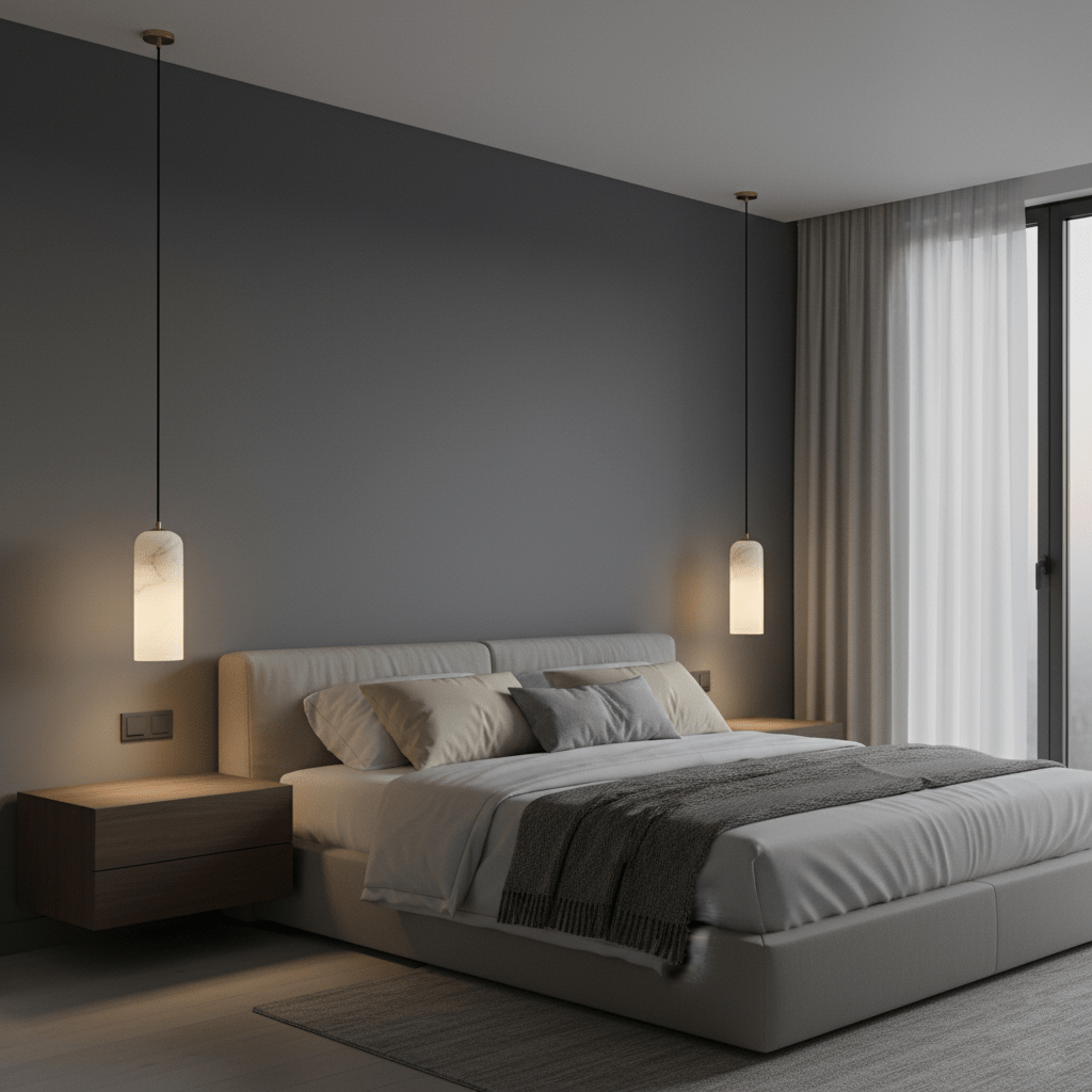 Montira Alabaster Dome Pendant Lamp - CasaraHouse