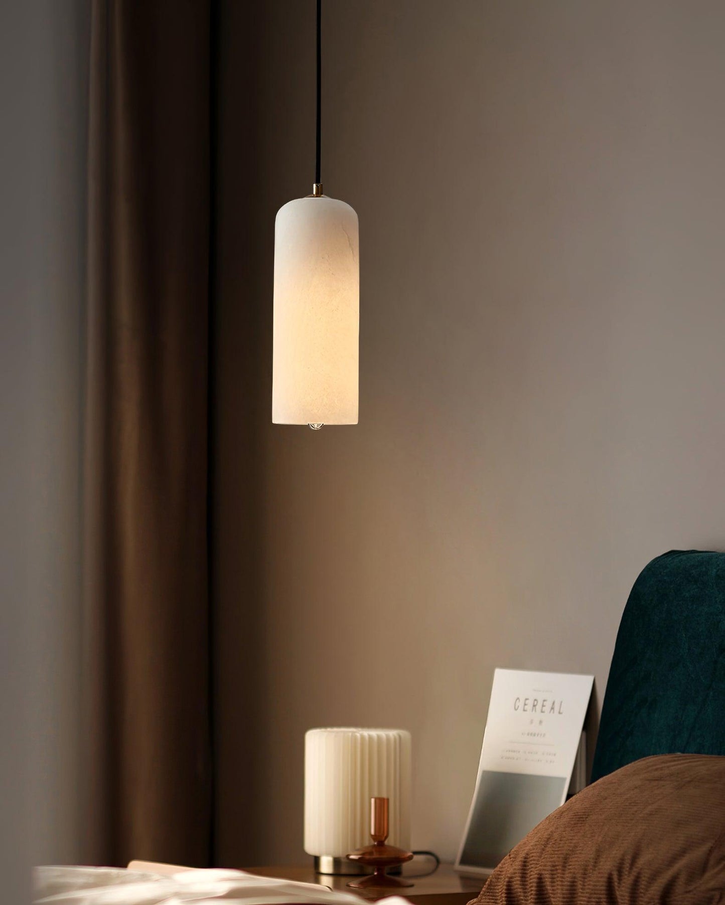 Montira Alabaster Dome Pendant Lamp - CasaraHouse