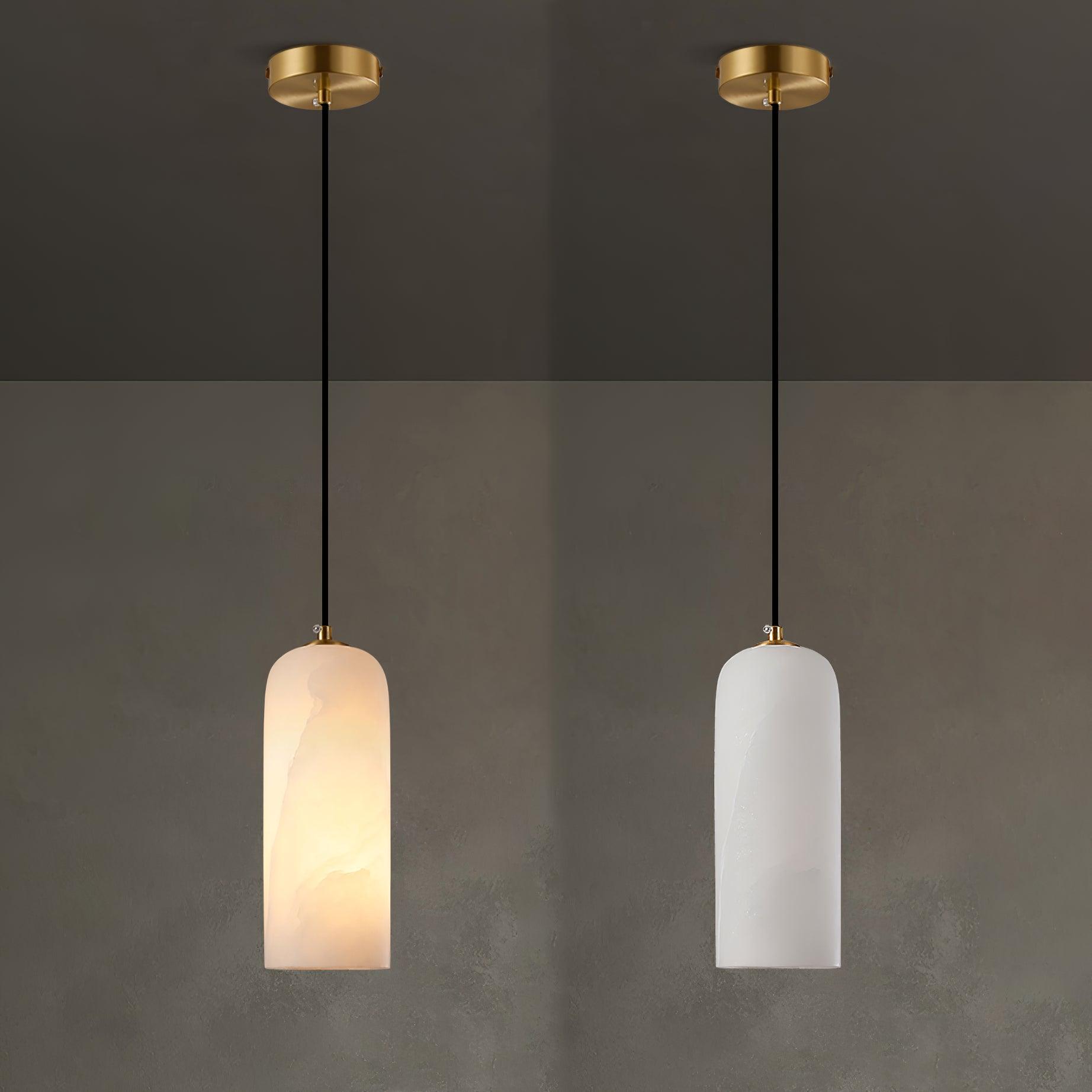 Montira Alabaster Dome Pendant Lamp - CasaraHouse