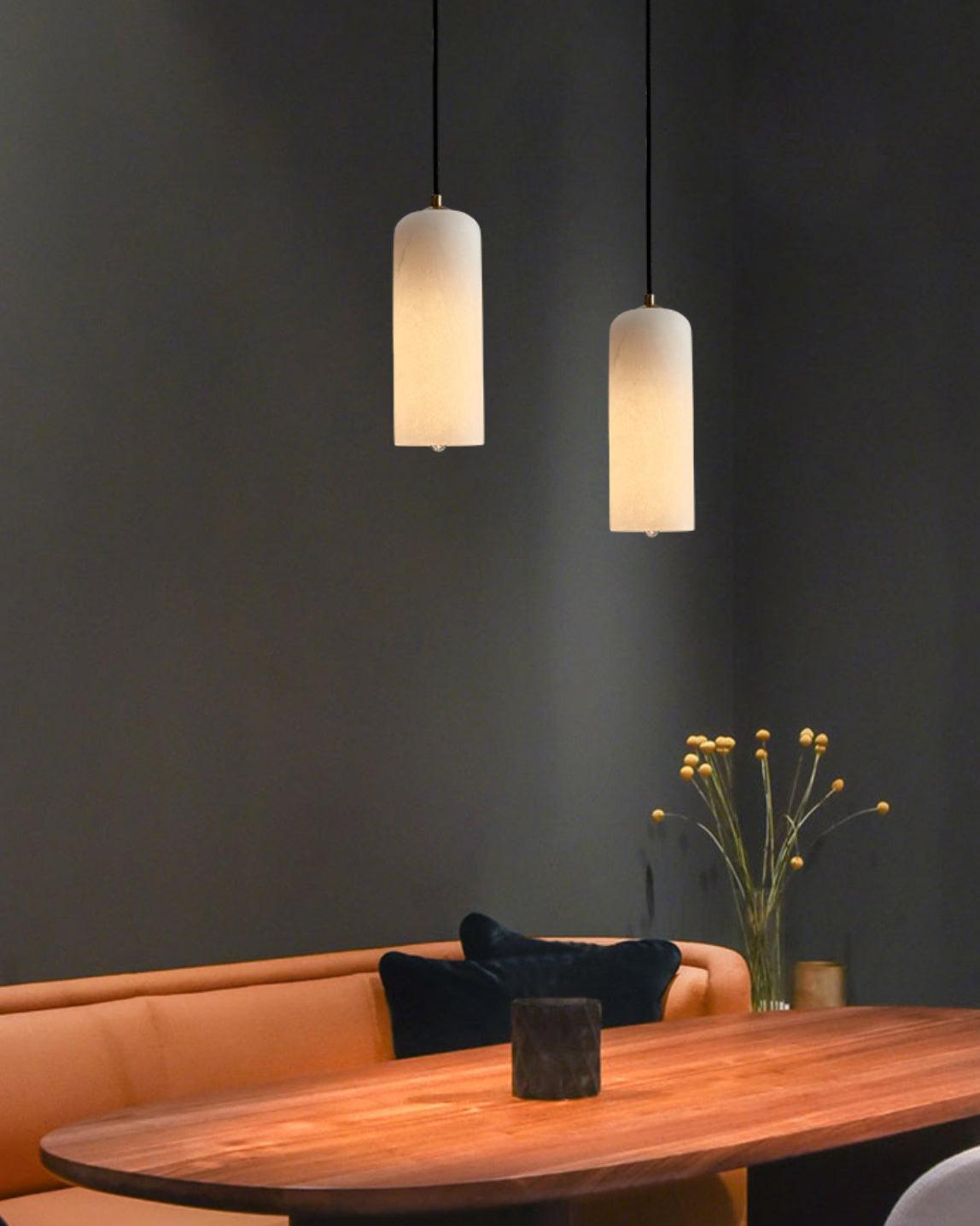 Montira Alabaster Dome Pendant Lamp - CasaraHouse