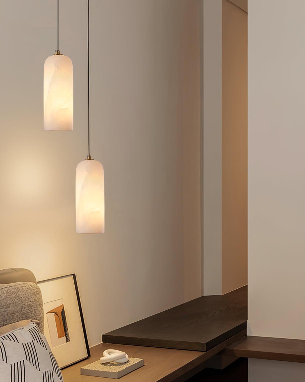 Montira Alabaster Dome Pendant Lamp - CasaraHouse